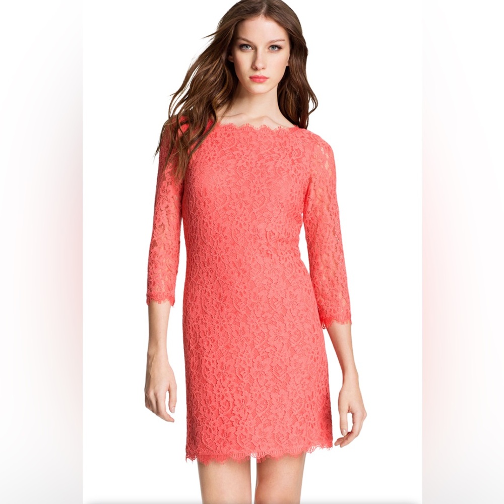 Diane Von Furstenberg Zarita Lace Mini Dress